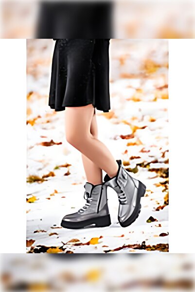 GRAPP Fermuarlı Termo Taban Kadın Günlük Bot Ayakkabı