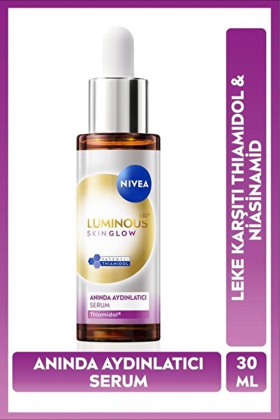 NIVEA Luminous630 Cilt Aydınlatıcı Serum 30ml, Dengeleyen Cilt Renk Tonu, Thi...