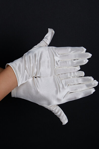 Generic Brand Satin Short Evening Gloves Wedding Party Prom Costume Accessory