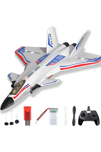 Generic نموذج مقاتلة PLAF J 20 | جيروسكوب محوري، مسافة تحكم بالقدم، إضاءة ليل...