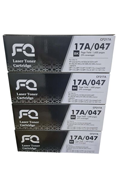 FQ 17A CF217A Toner Cartridge (4 Pieces) Compatible with HP LaserJet Pro M102 M102a M102w M130 M130a