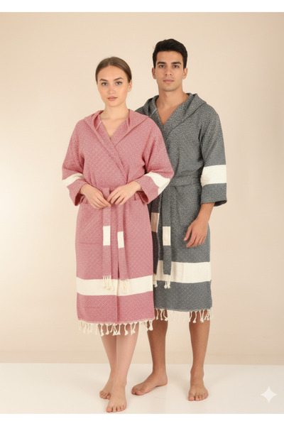 uraltaytowel Celena Çeyiz Seti 2'li Peştemal Bornoz Takımı Pamuklu Kapüşonlu ...