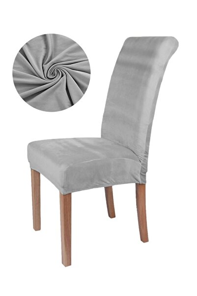 zola Husa universala pentru scaun cu spatar, material moale, elastica, gri