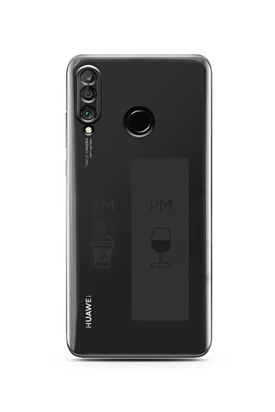 Elorakılıf Huawei P30 Lite Uyumlu Baskılı Yumuşak Silikon Şeffaf Telefon Kılıfı