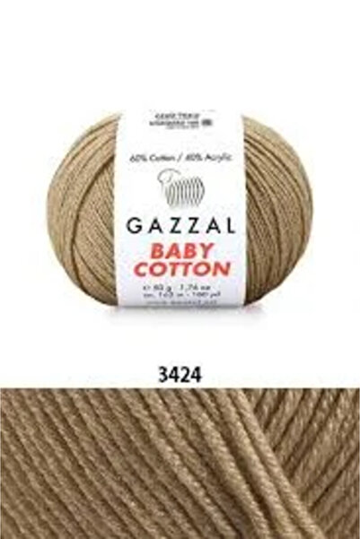 Gazzal Baby Cotton Amigurumi Knitting Yarn 3424 60% Cotton