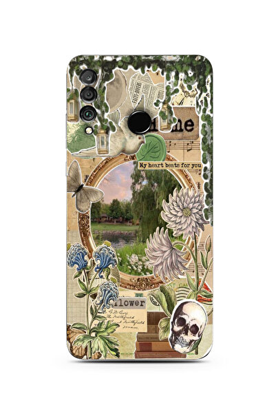 Elorakılıf Huawei P30 Lite Uyumlu Baskılı Yumuşak Silikon Şeffaf Telefon Kılıfı