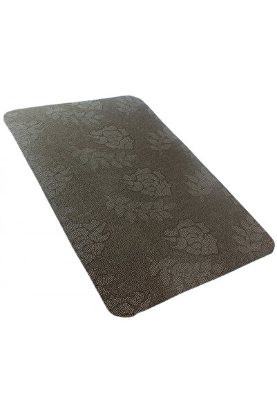 zola Rectangular bath mat, non-slip, 60x40 cm, brown
