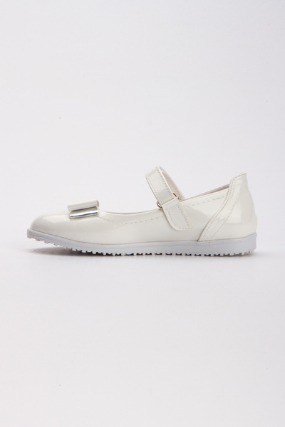 N NOXXO Off-White Non-Slip Sole Holiday Children's Ballerinas