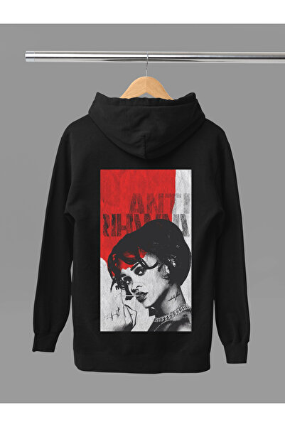 MAGORS سترة ريهانا الرياضية ذات القلنسوة بأكمام طويلة مصنوعة من القطن المطبوع...