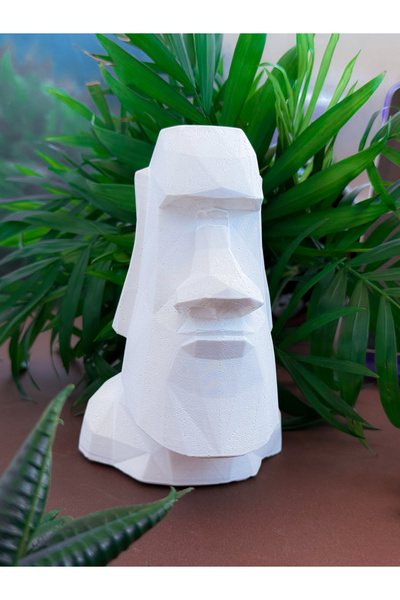 Cave Modern Moai Sanatsal Gözlük Standı, Figür - Özel Tasarım Dekoratif Biblo