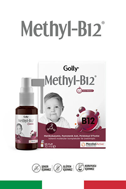 GOLLY Methyl-B12 10 Ml Damla ve Dilaltı Sprey - Folik Asit - Biotin İçerikli