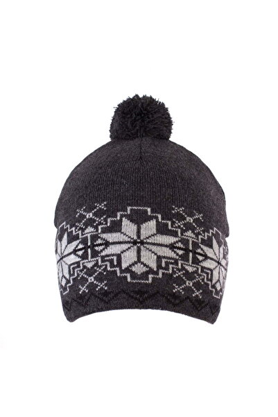 Intisimo Căciulă tricotată pentru băieți, căptușită, 8-12 ani, gri închis