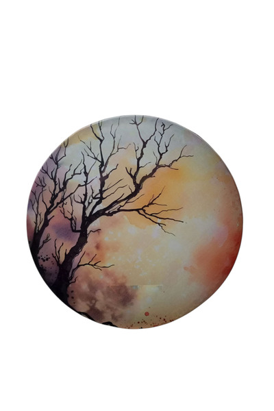 Aryen Müzik PROFESYONEL KUMLU İRAN ERBANESİ AĞAÇ MANZARALI DESEN (DEF) 52 CM BÜYÜK BOY