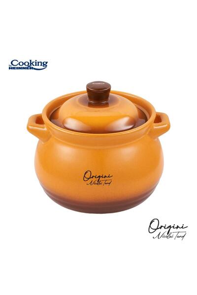 Cooking by Heinner ﻿OALA CERAMICA CU CAPAC, 14.5x16 CM, 3 L, NICOLAI TAND, OR...