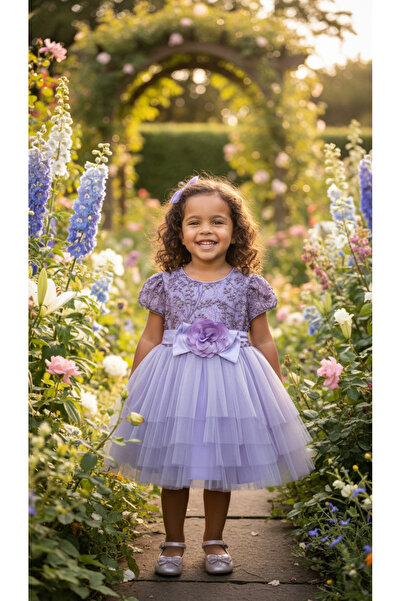 Jolanda Bebek Elbise/ Kız Bebek Özel Gün & Doğum Günü Elbisesi