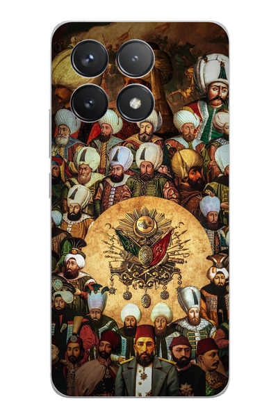 TechTree Poco F6 Pro Compatible Ottoman Sultans Printed Silicone Case