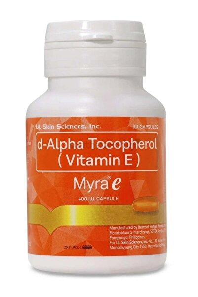 Myras Myra E d-Alpha Tocopherol Vitamin E Myra e 400 I.U.30CAPSULE