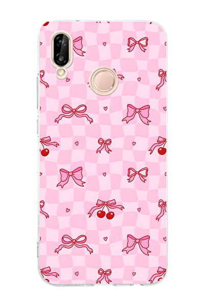 Elorakılıf Huawei P20 Lite Uyumlu Baskılı Yumuşak Silikon Şeffaf Telefon Kılıfı