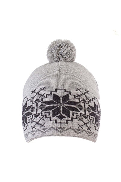 Intisimo Căciulă tricotată pentru băieți, căptușită, 8-12 ani, gri deschis