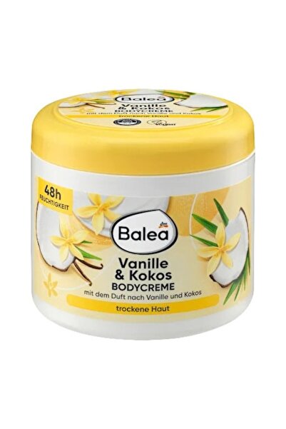 BALEA Vanilla & coconut body cream, 500 ml, vegan, 48-hour hydration