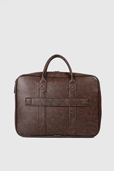 MORCA MacBook Organizer Laptop Briefcase 15.6\" & 16\" Inch Crazy Brown