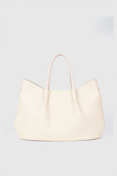 MORCA Women's Shoulder and Hand Bag with Wallet Detail Beige