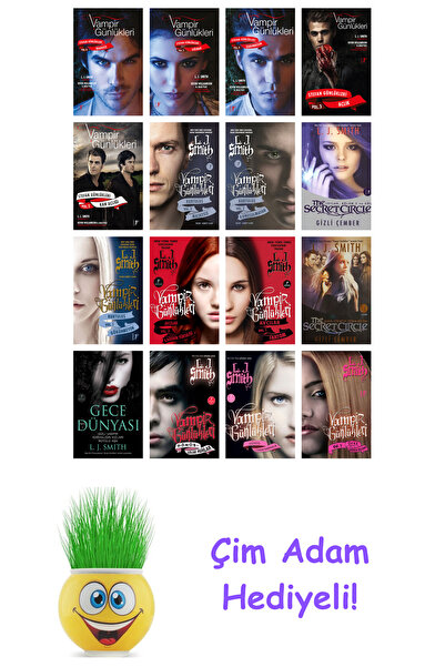 Artemis Yayınları L. J. Smith 16 Kitap Seti + Çim Adam Hediye