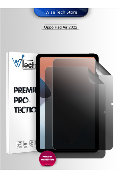 Wtech أوبو باد إير 2022 (11.0 بوصة) غشاء هيدروجيل ممتاز مضاد للخصوصية رقيق ومرن، عبوة من قطعتين شفافتين