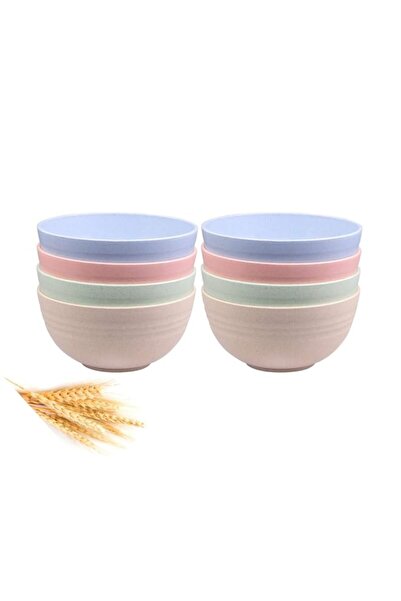 Generic RUNJU-ZP Unbreakable Cereal Bowls - 24 OZ Wheat Straw Fiber Lightweig...