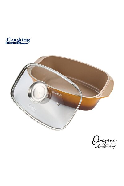 Cooking by Heinner CAST ALUMINUM ROASTER TRAY + LID 39 X 22.5 X 11 CM, 5.3L, ...