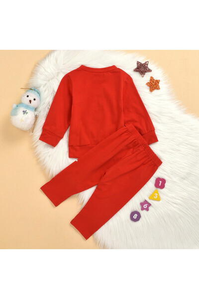 Superbaby Red pajamas for children - Snowman