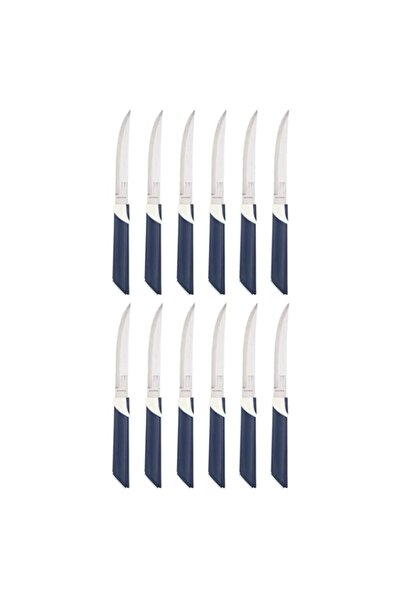 Generic Martinazzo Inox Stainless Steel Plain Edge Steak Knife Set - 12 Pieces