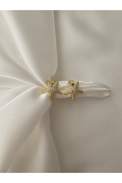 Zivazer Store Çocuk çelik kararmaz xuping 14k gold renginde deniz yıldızı figürlü