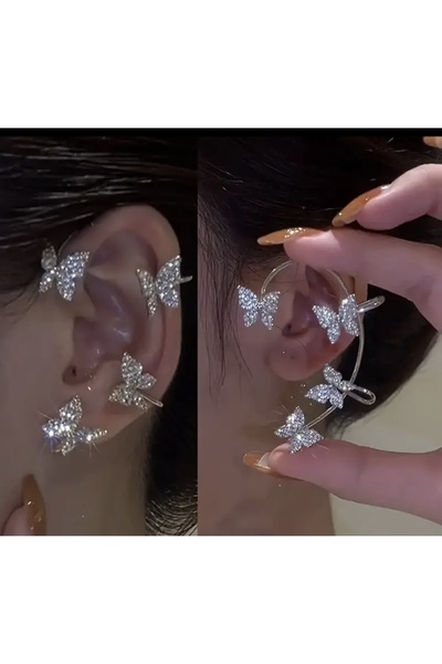 Store Zarif Vintage Alaşım Kulak Manşet Seti Kadınlar İçin Delinmeyen Kulak Küpesi