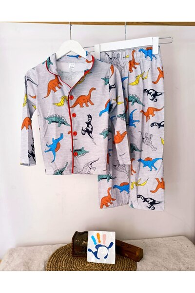 AY GİYİM Combed Cotton Pajama Set for Boys