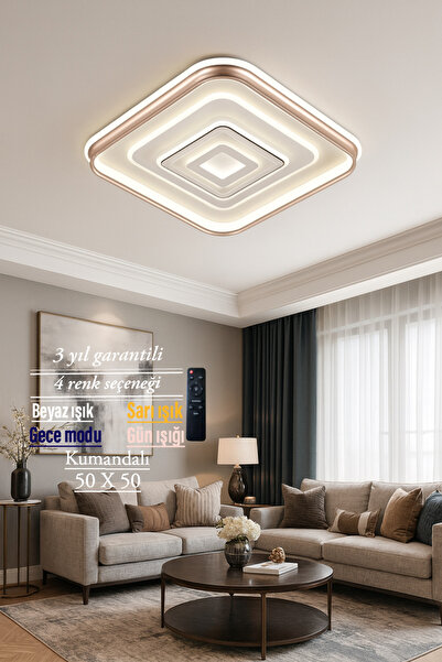 Lucent Avize Lucent Modern Lüks Kare Plafonyer Avize