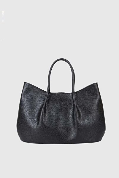 MORCA Women's Shoulder and Hand Bag with Wallet Detail in Black