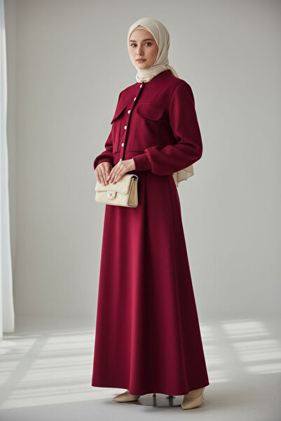 ENDAMIM Buttoned Blouse with Skirt Suit Cotton Soft Medium Thickness Seasonal Fabric