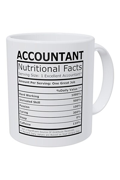 Generic Wampumtuk Accountant Nutritional Facts CPA Accounting 11 Ounces Funny...