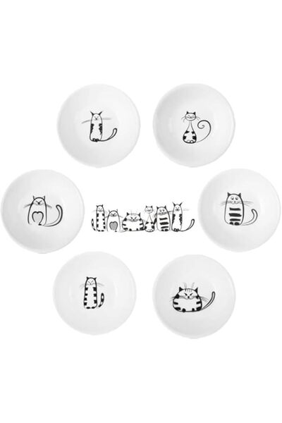 Generic Super Cute Cat Ceramic Sauce Dish,Mini Side Seasoning Dish,Condiment ...