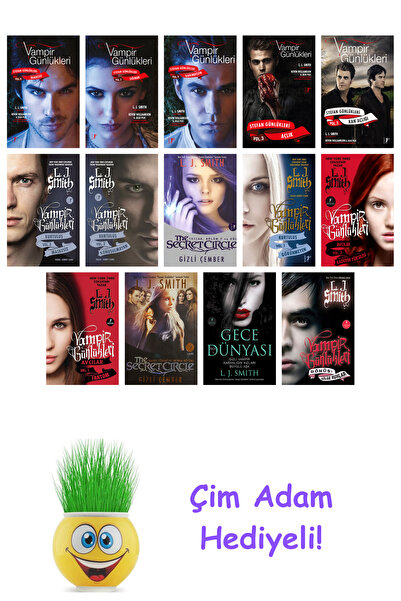 Artemis Yayınları L. J. Smith 14 Kitap Seti + Çim Adam Hediye