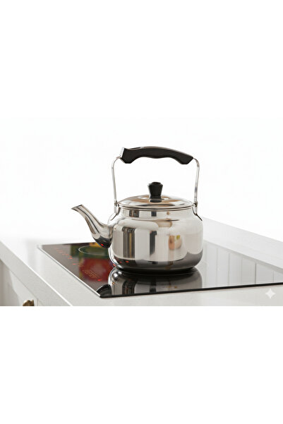 ALSAIF KITCHEN غلاية شاي صافرة على الموقد، سعة 1.0 لتر، مصنوعة من الفولاذ الم...