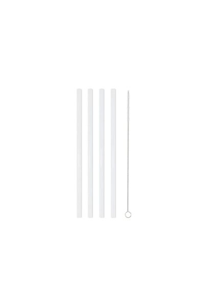 Generic Reusable Glass Drinking Straws, Clear Glass Straws for Drinking for M...