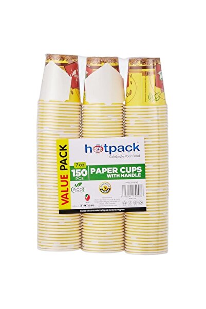 Generic أكواب ورقية للاستخدام مرة واحدة من هوت باك بمقبض، 7 أونصة، عبوة من 50...