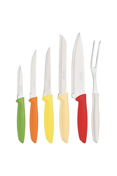 Generic Tramontina Plenus 6 Pieces Knife Set with Stainless Steel Blade and M...