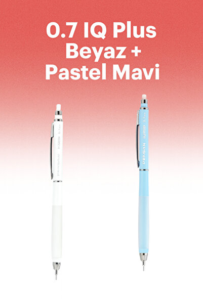 KarmaOfis قلم ماي آي كيو بلس متعدد الاستخدامات 0.7 أبيض + أزرق باستيل