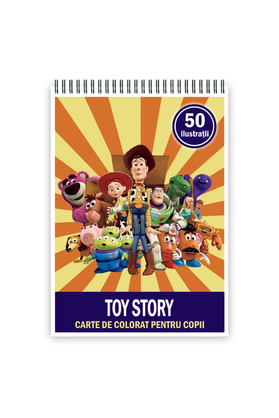 Legendary Gifts Coloring book, 50 Toy Story illustrations, 106 pages, A5