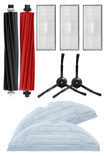 Rovexa Roborock S8 & S8 Plus & S8 Pro Ultra Compatible 3-Month Life Kit with Black Side Brush