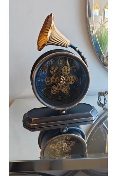 Mia Home Aksesuar & Dekorasyon Mekanizmalı Masa Saati Metal