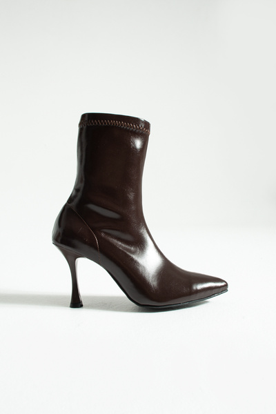 es exello Μπότες Nox Kadeh με τακούνι Bitter Brown Stretch